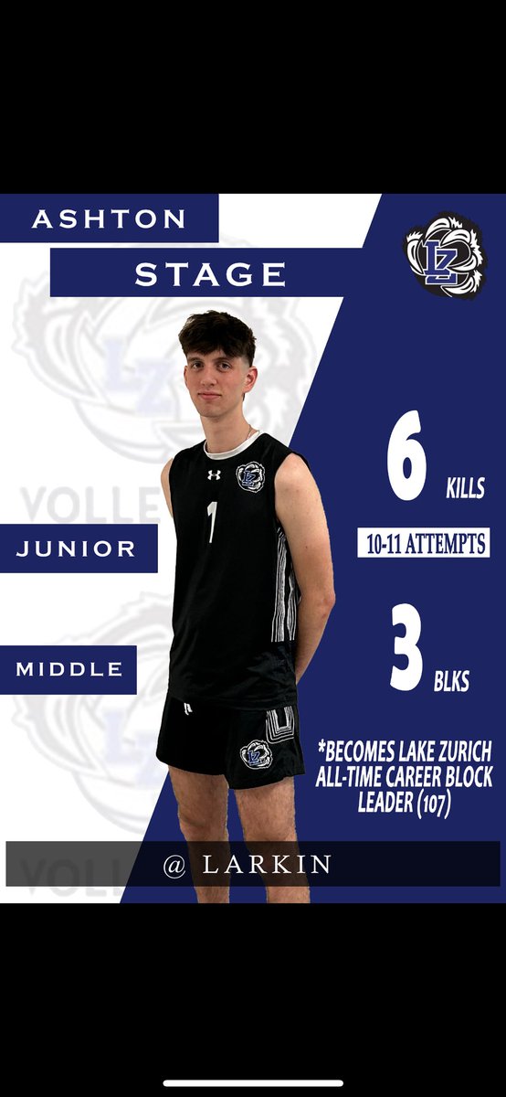 Player of the Match: Junior (‘25) Middle Ashton Stage! @IVCAcoaches @illprepvb @prepdigil @lzhsathletics @LZHSBEARS @dhpreps @LCNewsSunSport @newssun