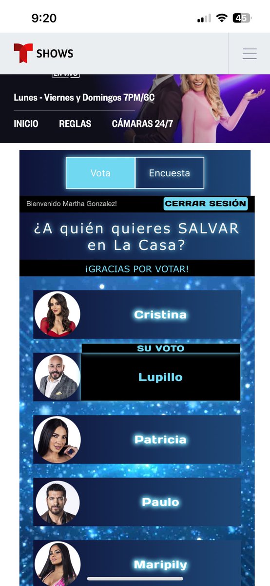 Martha_09's tweet photo. @vikktor86 @LUPILLO8 Y seguimos votando #LupilloGanador🏆 https://t.co/QUEGACYXKk