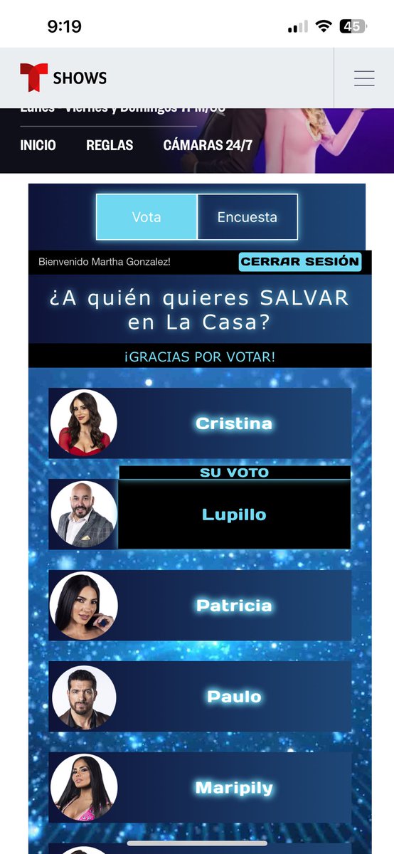 Martha_09's tweet photo. @vikktor86 @LUPILLO8 Y seguimos votando #LupilloGanador🏆 https://t.co/QUEGACYXKk