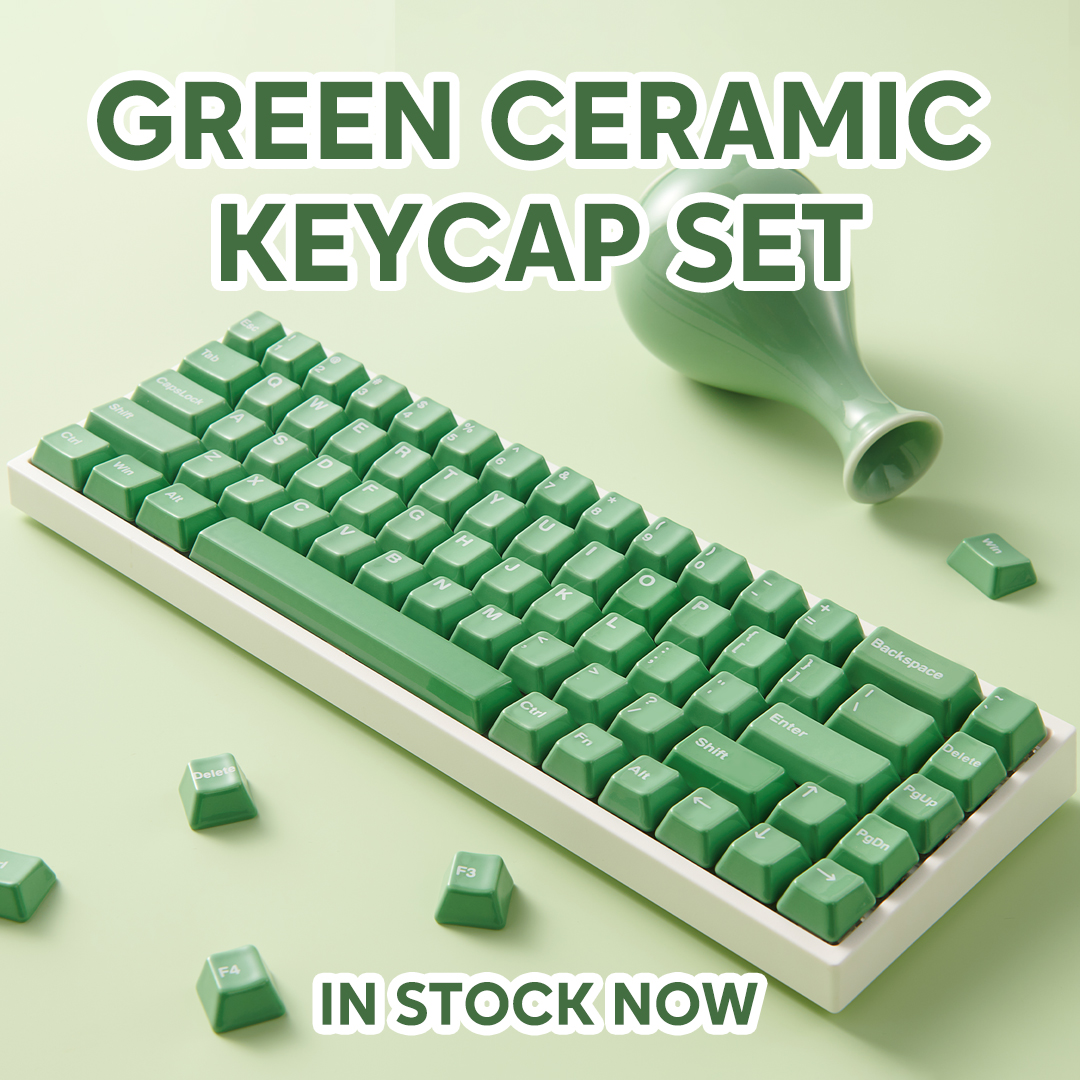 📢Green is in stock now

Green ceramic keycap set is BACK IN STOCK! Get green and let the nature vibes refresh your typing experience!💚

🛒Click the link to shop!👉 bit.ly/3JAYz7C

#cerakey #cerakeycaps #keycap #keycaps #keycapset #keycapdesign #ceramickeycap