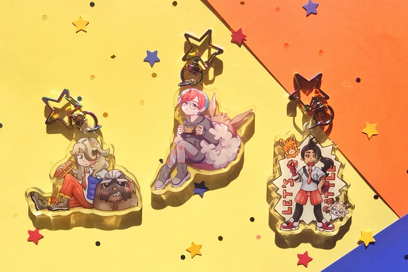 ClearCutSky1's tweet photo. New Pokemon Scarlet and Violet merch update! The rest of the Paldea Rivals; Nemona, Arven, and Penny, are now available! https://t.co/B7mVPEGF05