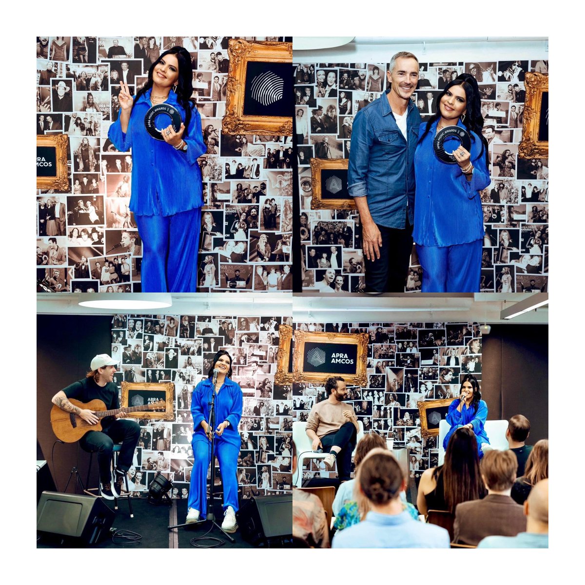 Congrats to the incredible Aussie / Global Dance icon @VASSY on her 2 Billion Award for her HIT single ‘Bad’ with @davidguetta & @SHOWTEK 💙🖤💙 VASSY was acknowledged for this amazing milestone in her home country by @APRAAMCOS in Sydney!