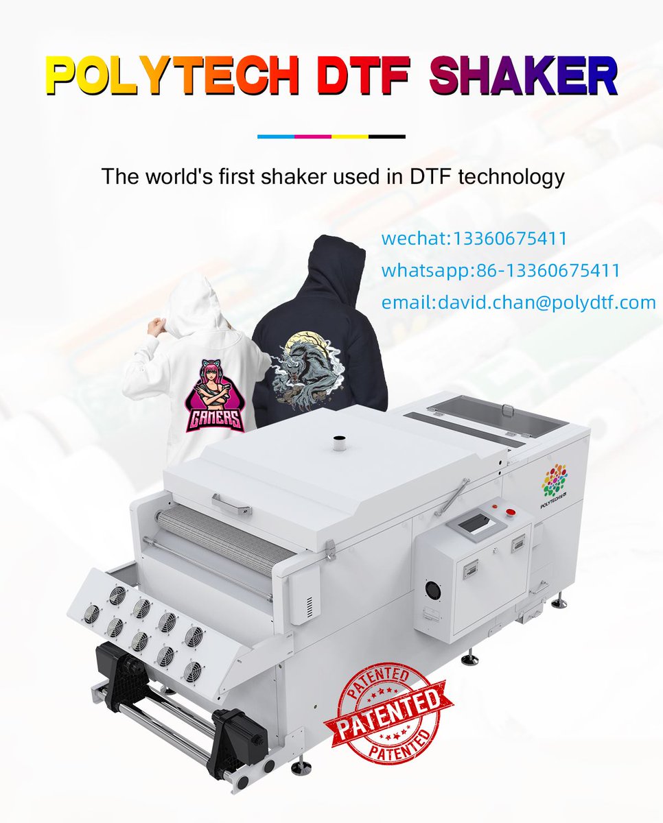 How to automatically cure DTF film after printing ?
#dtf#dtftransfers#dtftransfer#directtofilm#direttofilms#printwant
#directtofilmprinting#polytechdtf#sublimationpaper
#sublimationink#sublimationprinting#impresiondtf#textileprinting#textileprints#textileprint