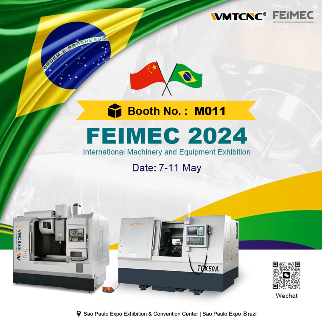 WMTCNC1's tweet image. Exhibition Invitation丨Explore the Latest Technology at FEIMEC 2024👏👏👏

👁 Booth No.: M011
📅 Date：7-11, May, 2024
📍 Venue：Sao Paulo Expo Exhibition &amp;amp; Convention Center | Sao Paulo Expo Brazil

☎️ 0086 18656680921
📮  lwang@wmtcnctool.com

#feimec2024 #brazil #cnc