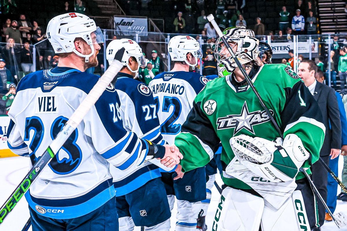 Congratulations to the @TexasStars on a hard-fought series. Good luck the rest of the way.