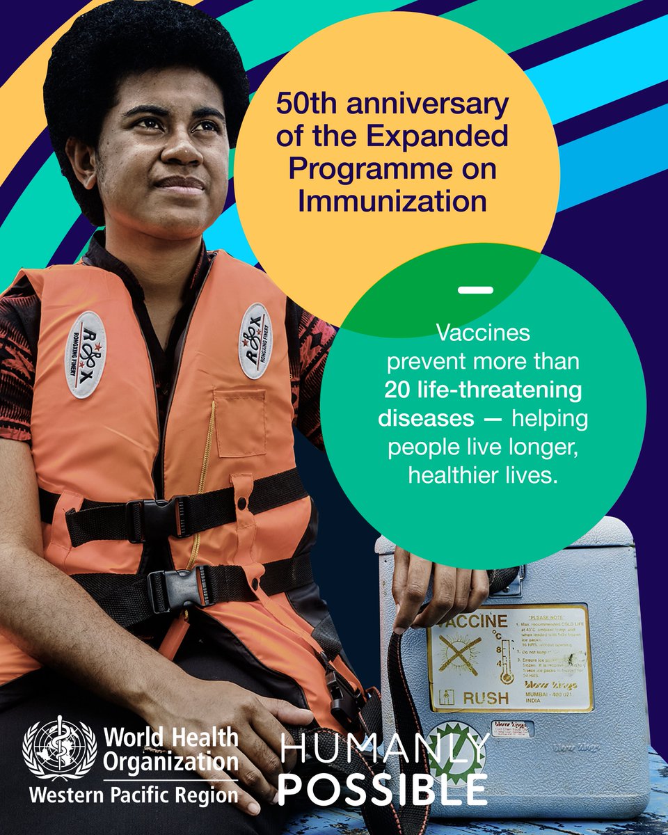 During #WorldImmunizationWeek, we honour the unwavering dedication of health workers who reach even the most remote communities, delivering essential vaccinations for all. Their efforts are vital in paving the way for achieving universal health coverage #HealthForAll.