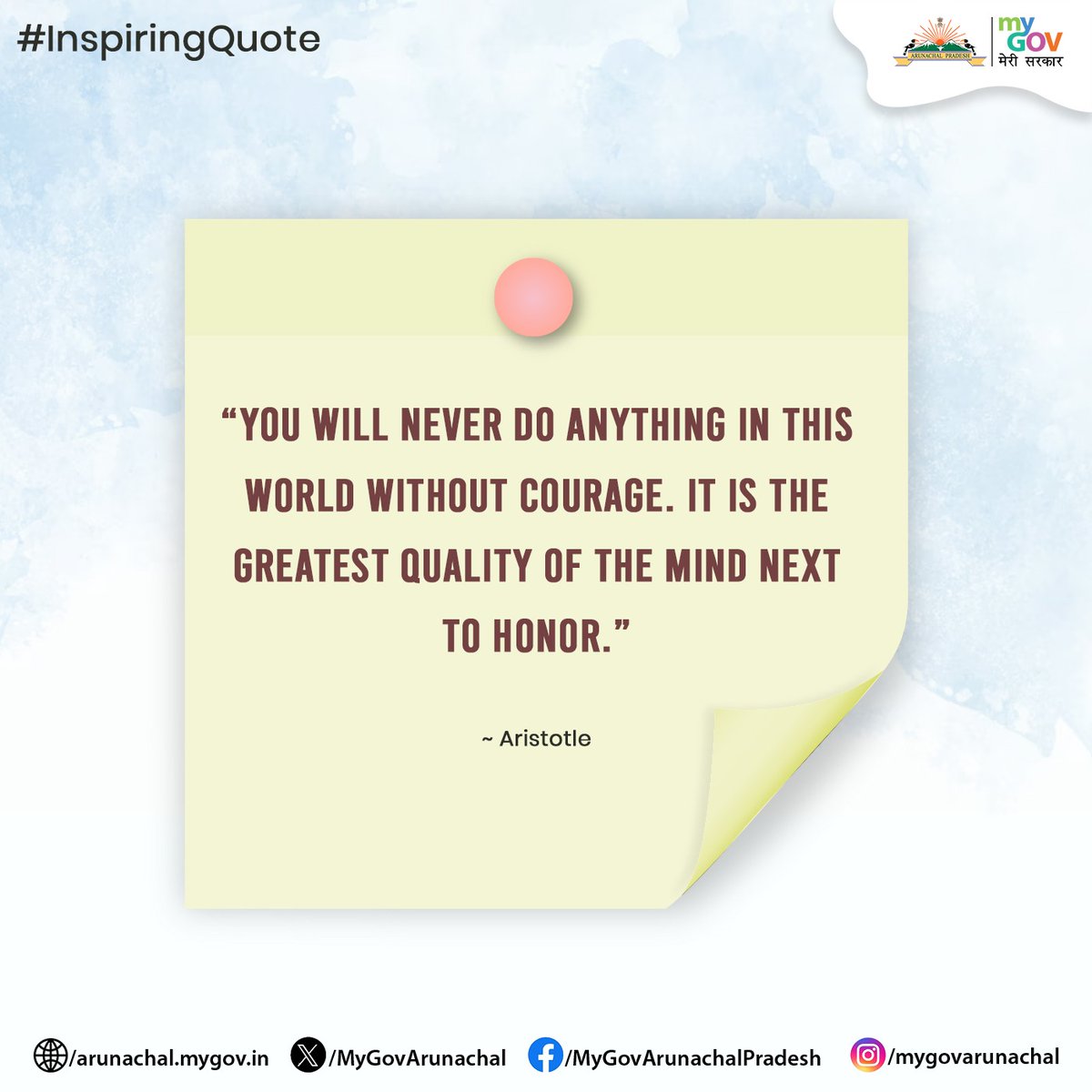 #InspiringQuote

Kickstart your day on a positive note with this inspiring quote.