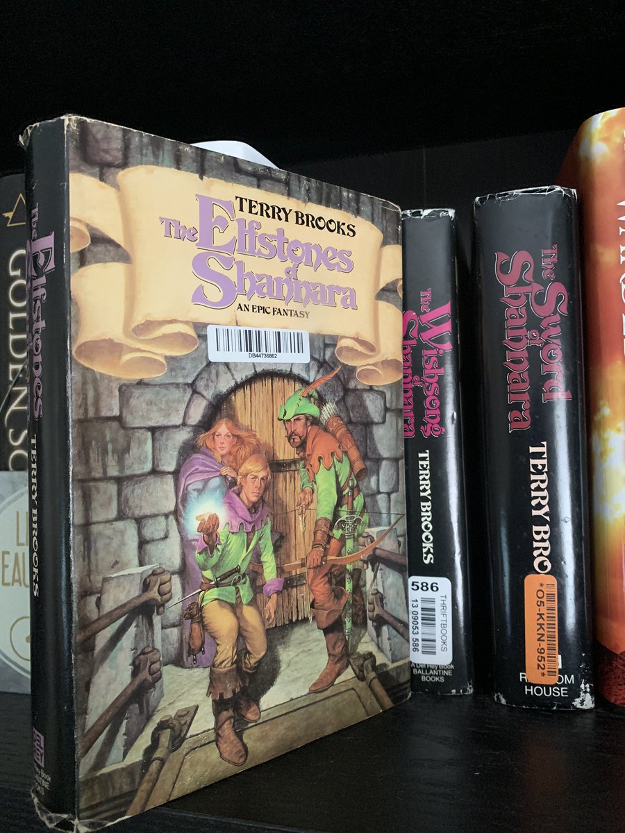 schatesyou's tweet photo. Continuing on in the Shannara series with book two. I’m on my third book in my romance/women’s Lit tbr procured by my partner to try some of her favorites. https://t.co/vr5A18fVM3