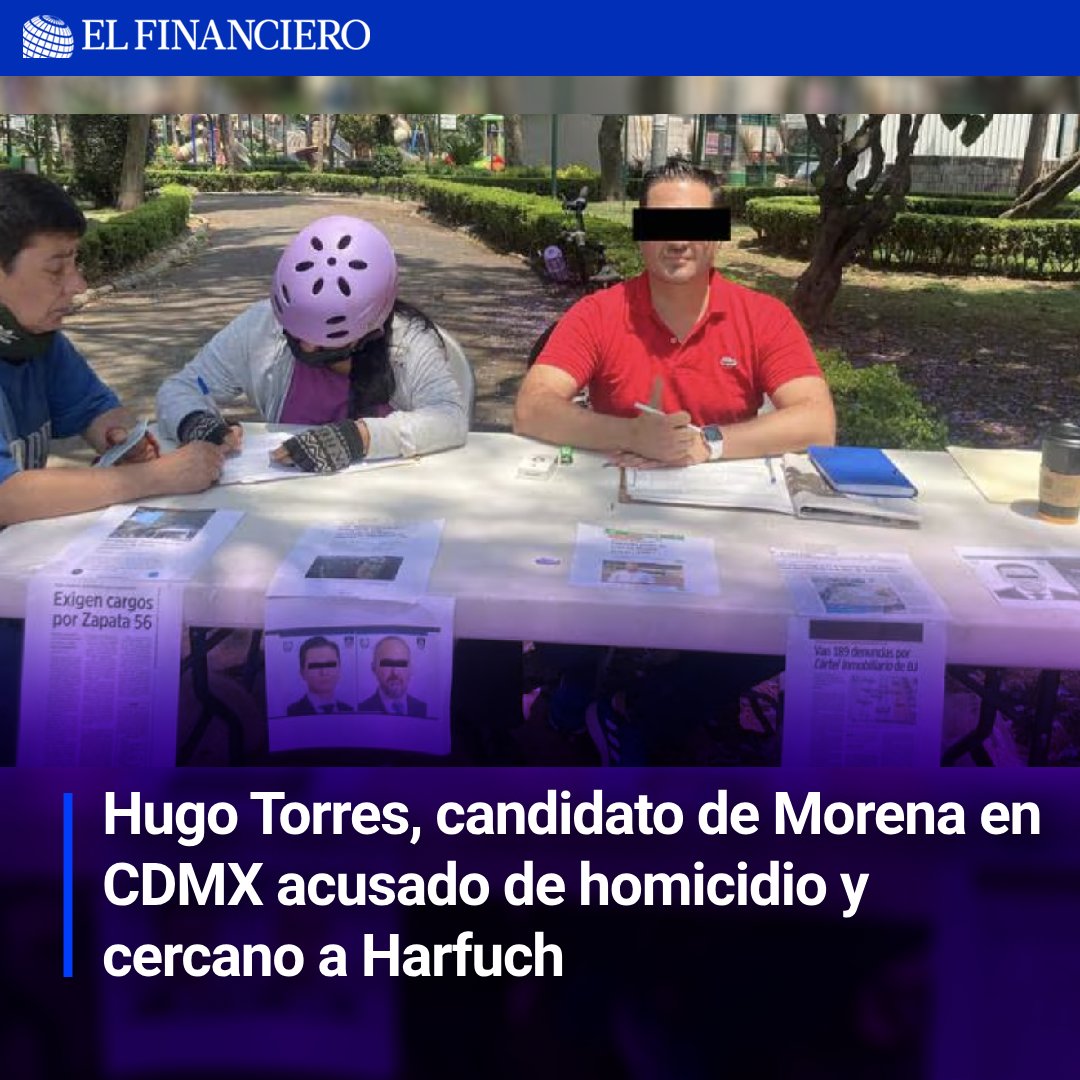 #Elecciones2024EF En plenas campañas electorales en la Ciudad de México, le cayó ‘un negrito en el arroz’ a Morena, ya que se informó sobre la detención de Hugo Torres, candidato a concejal en la alcaldía Benito Juárez. tinyurl.com/pfaj2x9a