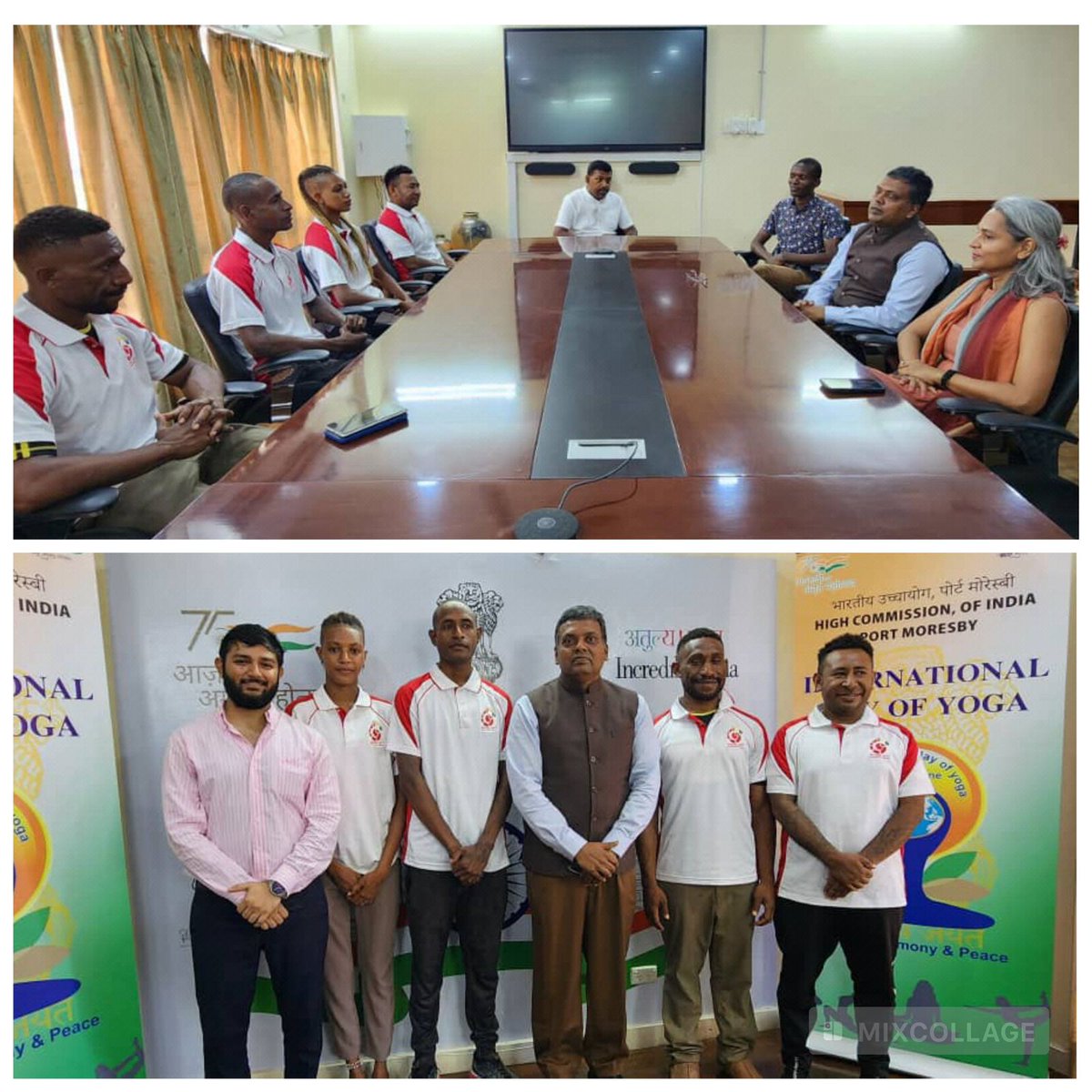 Four PNG candidates are set to embark on a transformative journey through a month-long Yoga training course @SvyasaYoga Bengaluru, sponsored by @iccr_hq. This initiative is under PM's vision of establishing Yoga centers in PICs during FIPIC-3 Summit 2023. Wish them all success !