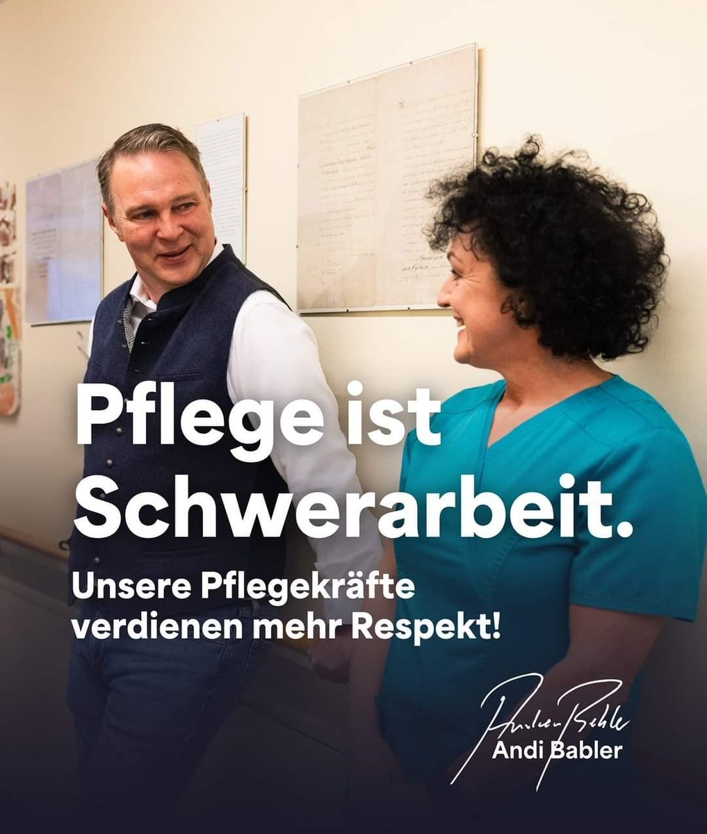 'Pflege ist Schwerarbeit. Unsere Pfleger:innen leisten jeden Tag Großartiges. Sie halten unser Land am Laufen. Unter schwierigsten Bedingungen. Deswegen sagen wir: Pfleger:innen sollen die Schwerarbeiterpension bekommen! Das ist eine Frage des Respekts.'
Deshalb #BKBABLER24 ✊️