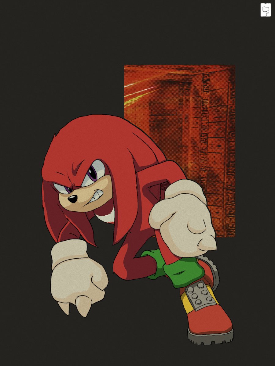 April 26. It marks the launch of the KNUCKLES series on paramount+. To celebrate it, I just created a illustration of our friend. #KNUCKLES #KnucklesTheEchidna #sonic #fanart
