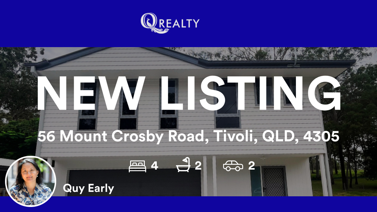 🛌 4 🛀 2 🚘 2
📍 56 Mount Crosby Road, Tivoli, QLD, 4305

Want to know how we can best help you too? Call us on 0420 988 751 and speak to our friendly team.
#qrealtyaus #houseforsale #buynow #brisbaneinvestment 
rma.reviews/g1XcKkMYyFUH