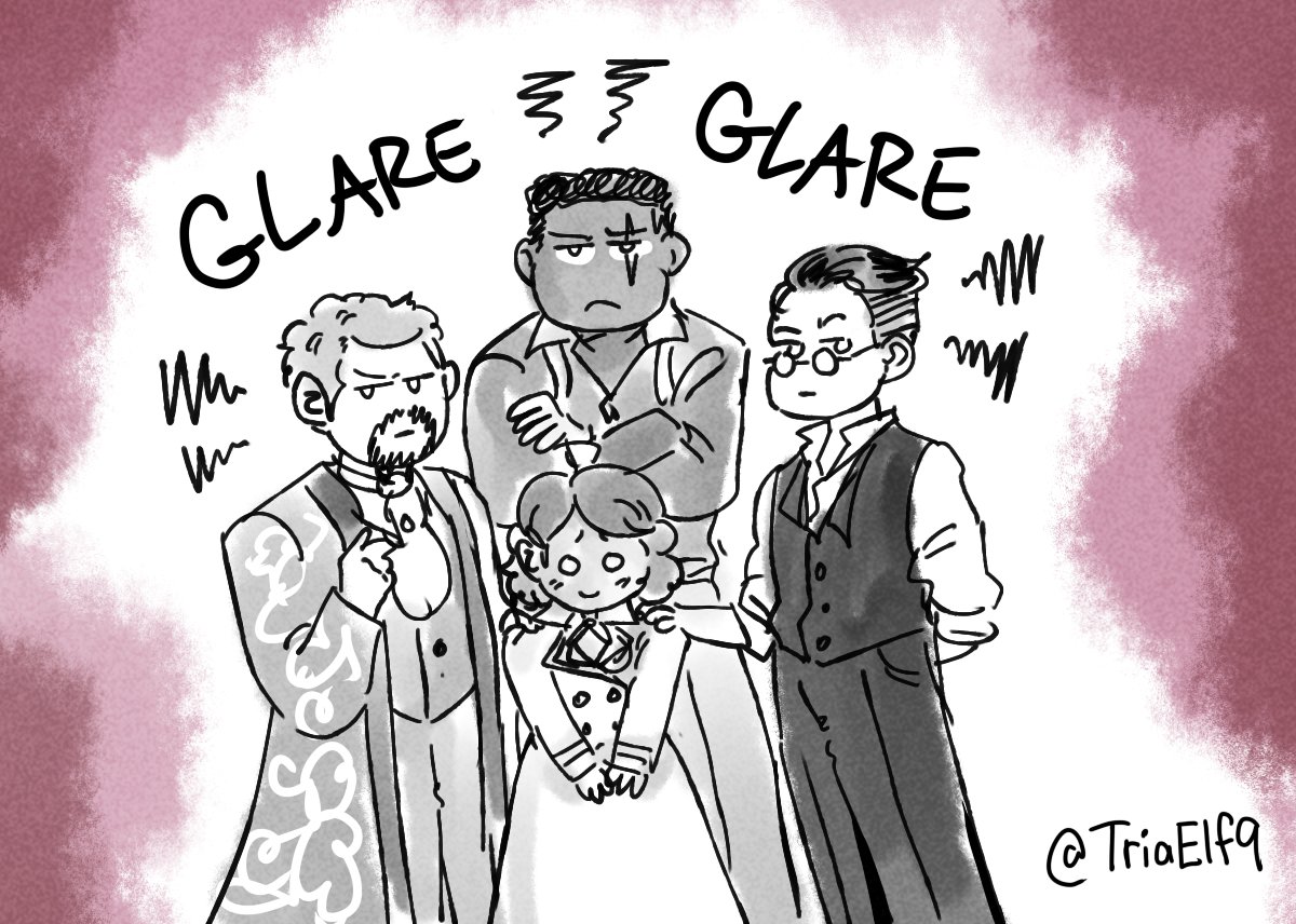 Sometimes a family is a tiny medium and her three dads XD

#CriticalRole #CriticalRoleSpoilers #CriticalRolefanart #CandelaObscura #CandelaSpoilers #CandelaObscuraSpoilers