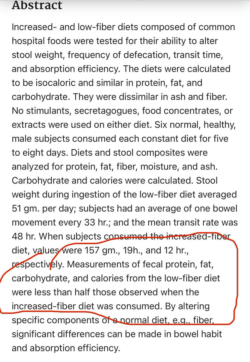 If you eat a lot of fiber much more of your nutrition just ends up in the toilet 

It’s actually a pretty good scam to be honest - you just keeping paying money to crap out nutrition

Talk about flushing money down the toilet!!