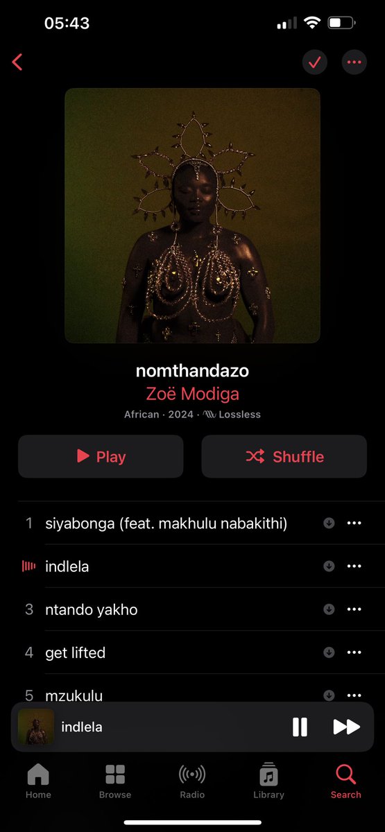 Vukani !! My favorite dropped a new album… 🫀 @Zoe_Modiga