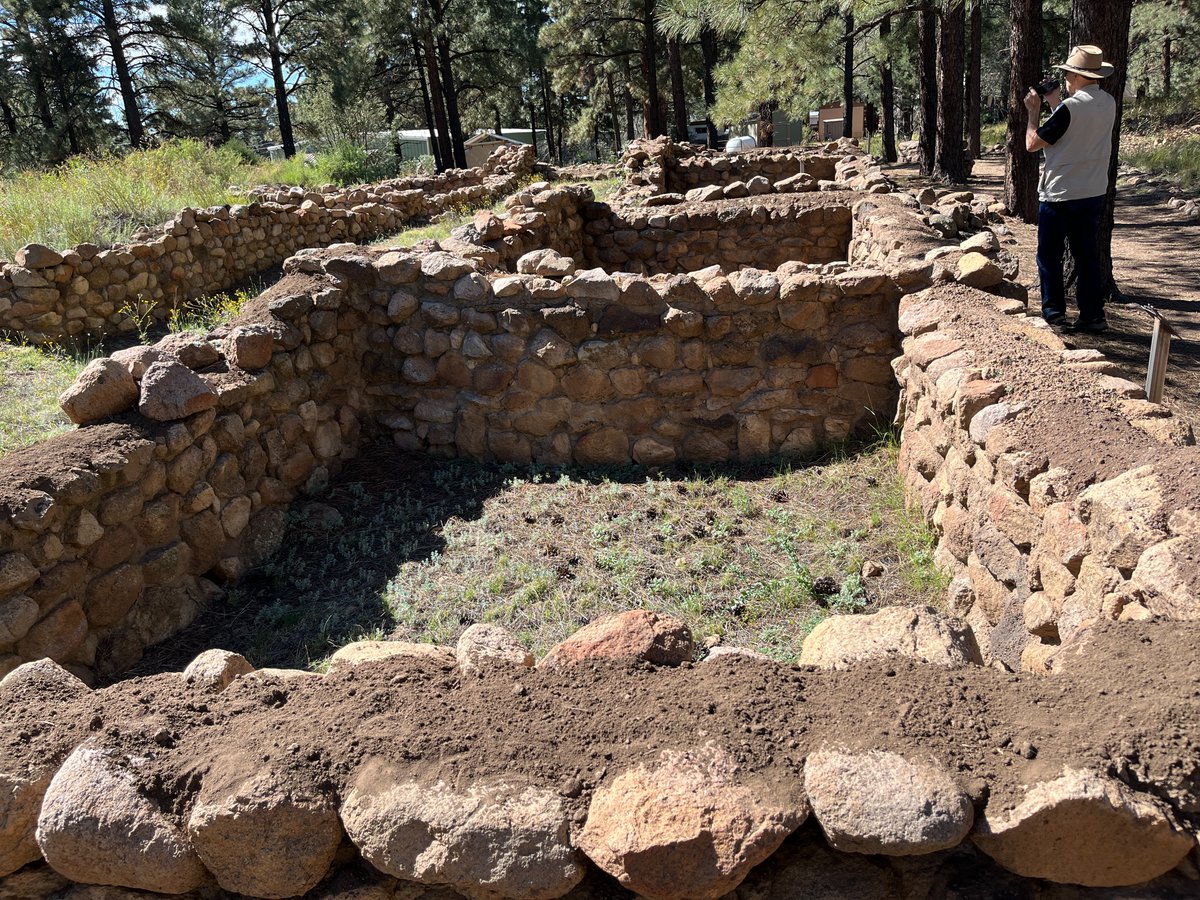 Elden Pueblo, near Flagstaff, Arizona. It was a major trading center where shell jewelry from California and macaw skeletons from Mexico were excavated. The site had around 65 rooms and was built around 1070 AD.