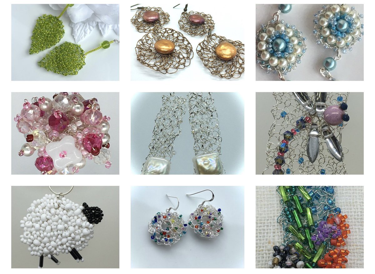 I believe that Every jewellery collection should have at least one piece of knitted or crocheted wire and bead jewellery and why not when you could have jewellery like this? angelasmith.co.uk/copy-of-gem-st… #mhhsbd #craftbizparty #thecraftersuk