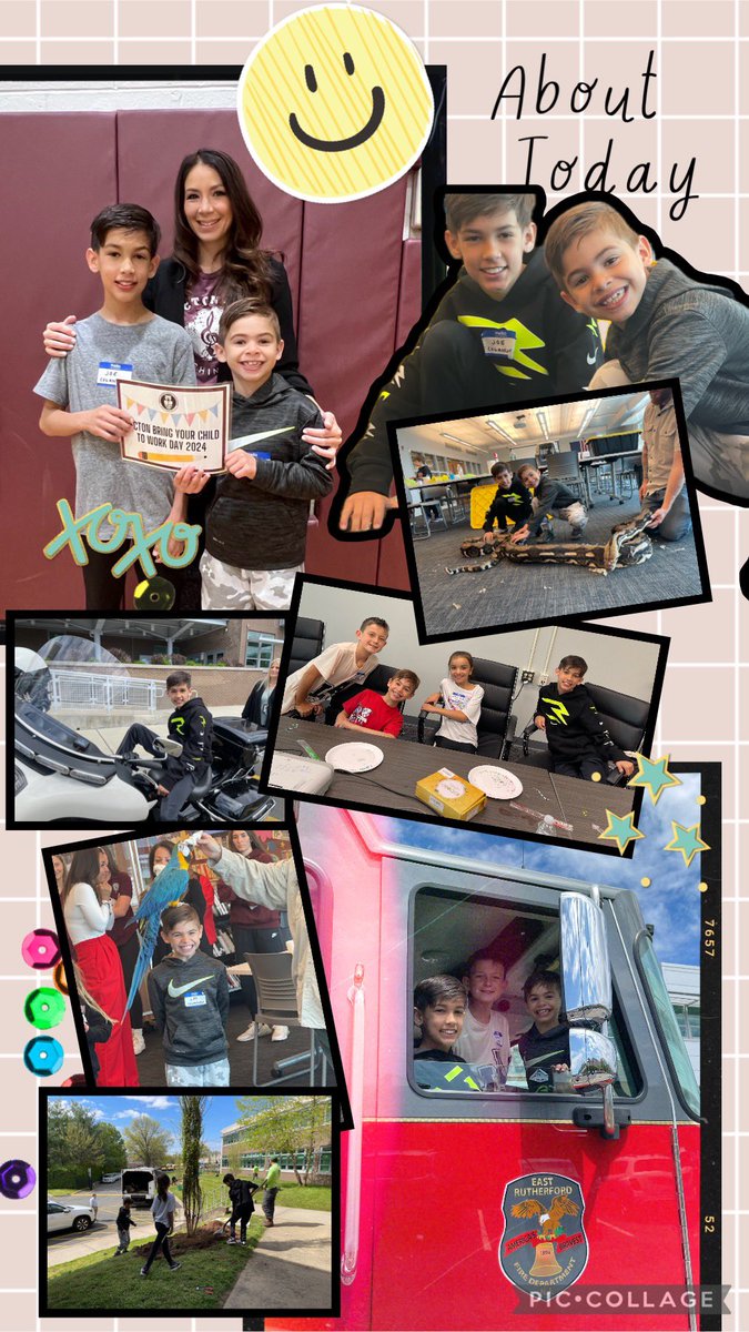 Such an incredible and memorable #BringYourChildtoWorkDay @BectonHS ! Thanks to our dedicated staff for all their help, Tina the #BirdLady 🦜, Christian the #NJReptileMan 🐍, and our @ERutherfordPD @erfd_nj for making everything extra special!! 💕#lucky! @Chef_Becton @ChefDamelio