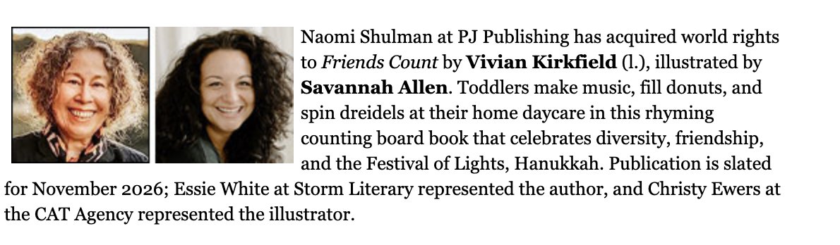 Congrats to critique partner, @viviankirkfield! This will be an adorable book for young ones! #kidlit