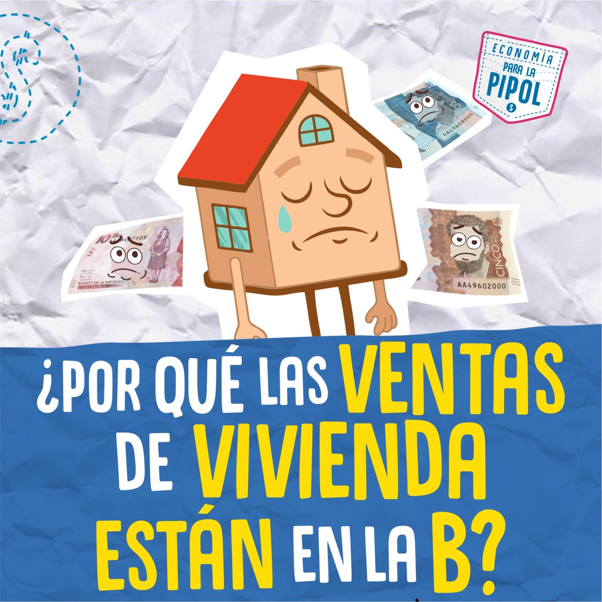 Pipol, lo de las reformas es un tema de conversación por estos días. Peeero nos pusimos a ver las cifras de la construcción y vivienda y hay tremenda crisis. Se viene 🧵 y video completo al final 👇