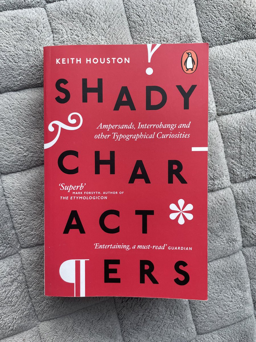Maureen Tai (@maureentai) on Twitter photo Sometimes I get in the mood for some non-fiction and <a href="/shadychars/">Shady Characters</a> by <a href="/OrkneyDullard/">Keith Houston</a> is just the thing 😊 and yes, my favourite symbol is the ampersand &❤️ Sometimes I get in the mood for some non-fiction and <a href="/shadychars/">Shady Characters</a> by <a href="/OrkneyDullard/">Keith Houston</a> is just the thing 😊 and yes, my favourite symbol is the ampersand &❤️