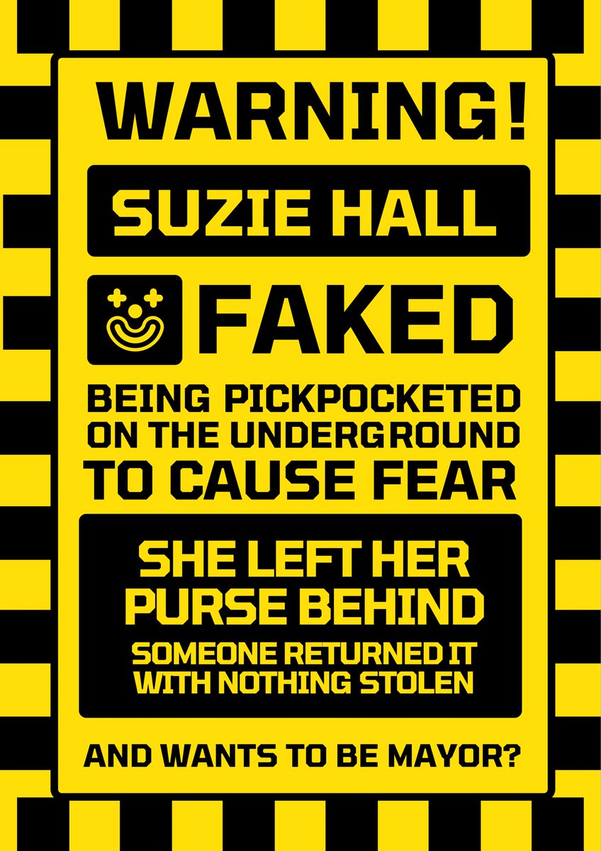 @Councillorsuzie @Councillorsuzie FAKED being pick-pocketed on the underground to stir fear within the community of London, she got her purse back with everything intact, cash still in! #liar #gaslighter #gaslighting #hypocrite #toriesOUT