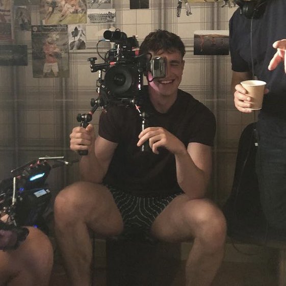 paul mescal on the set of ‘normal people’