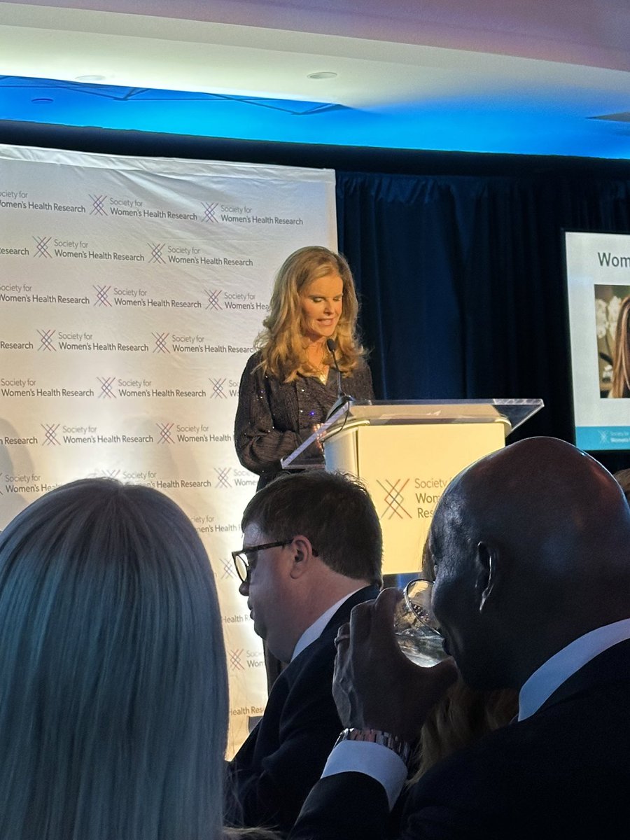 We’re excited to celebrate progress in women’s health tonight with @SWHR. The momentum for gender equity in research is building thanks to the leadership of fierce advocates like @mariashriver! Thanks to our member @biogen for hosting us! #SWHRgala