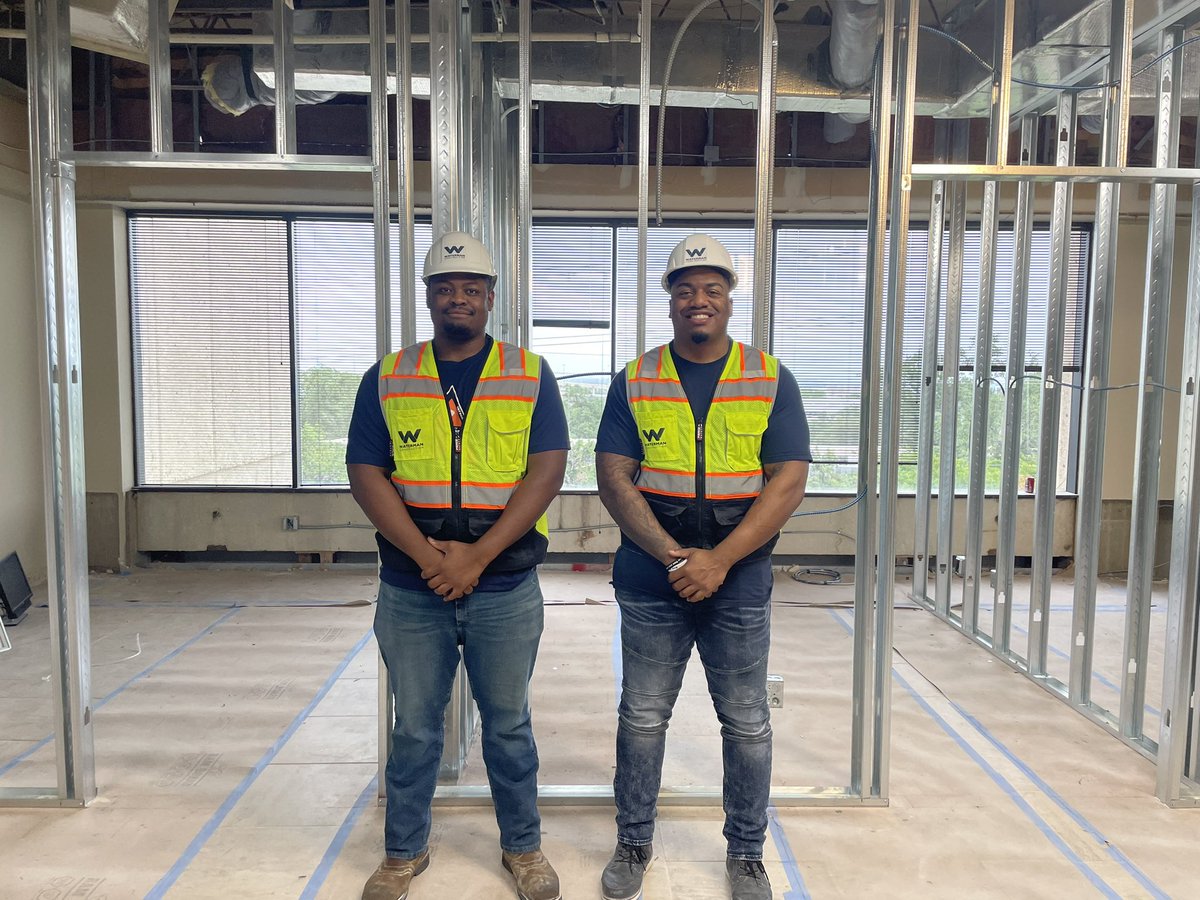 Two hard working guys on our team- B Matterson and T Bell. Huge week for them, but still out there running jobsites with elite work ethic, drive & communication- total package. Hoping the best for them - God speed. @the_matterson @TrumaneBell49 #Letsgo210 #BirdsUp