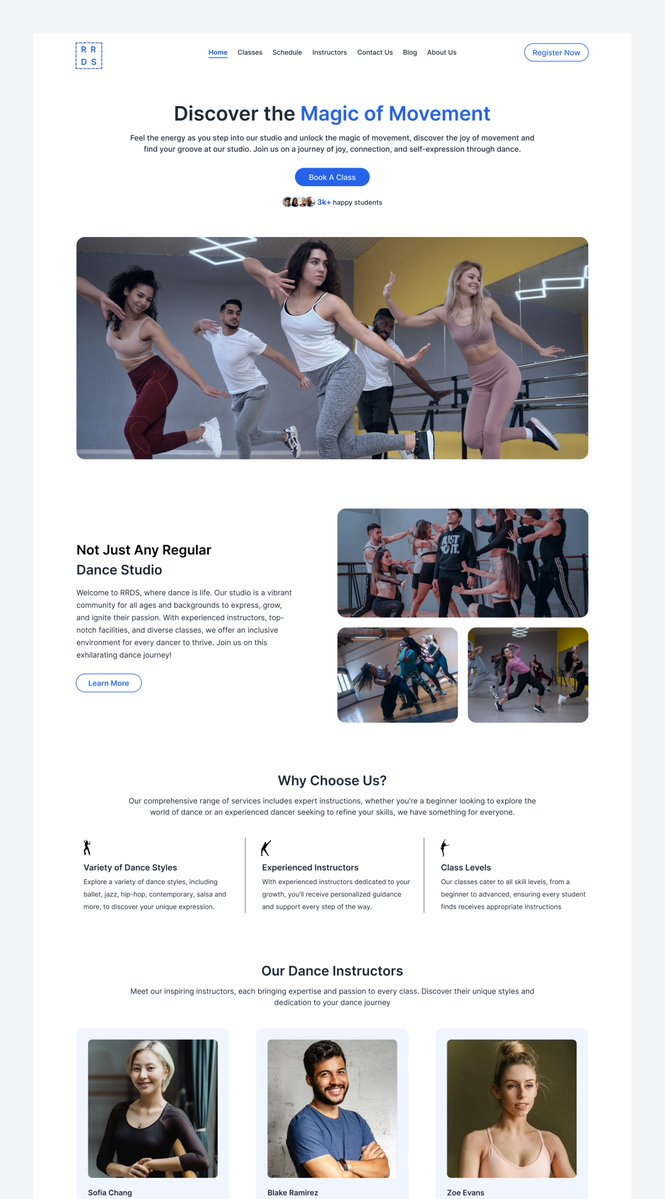 markus_mabel's tweet photo. The way I've been procrastinating this particular design 🥲

008
UI exploration - A landing page for a dance studio 

Feedback is very much appreciated🙏🏾
#uidesign #buildinginpublic #uiux https://t.co/nhAiMCIA7x