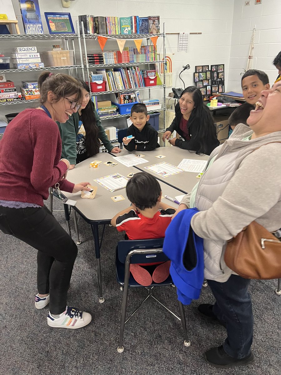 @D59SaltCreek Math Family Night is where it’s at tonight. Playing fun games and puzzles is bringing so many smiles and laughter throughout the building. #d59math