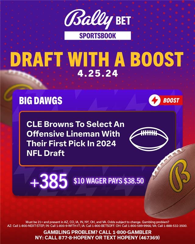 The NFL Draft is here, so of course we boosted the odds 🏈😎 #NFLDraft #Browns