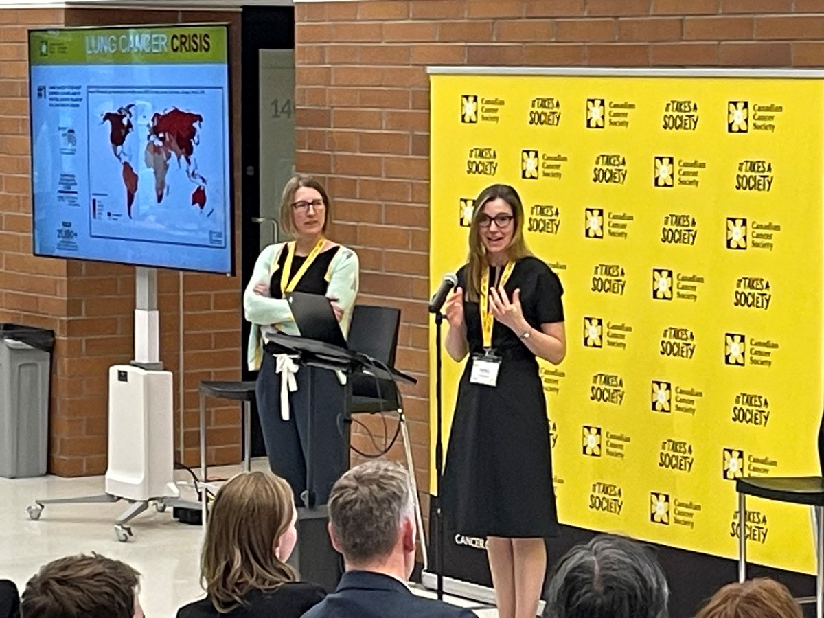 Dr Alison Wallace and @UrquhartRobin present their team’s Breakthrough project in examining the effects of environmental exposures in non-smokers to help detect lung cancer earlier and save lives.