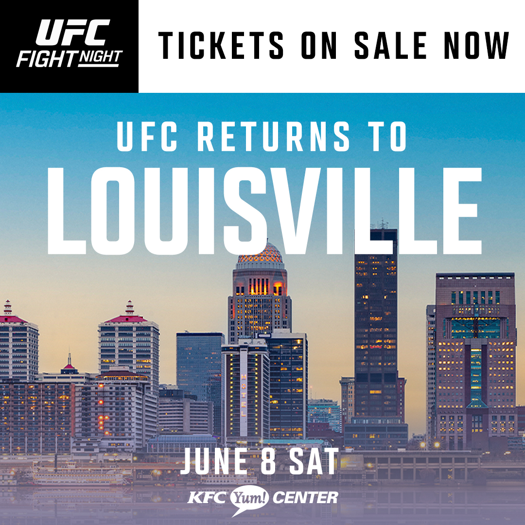 Will we be seeing you in June?

Tickets to #UFCLouisville are on sale NOW! 🚨

Get 'em here: UFC.ac/3xRPLrd