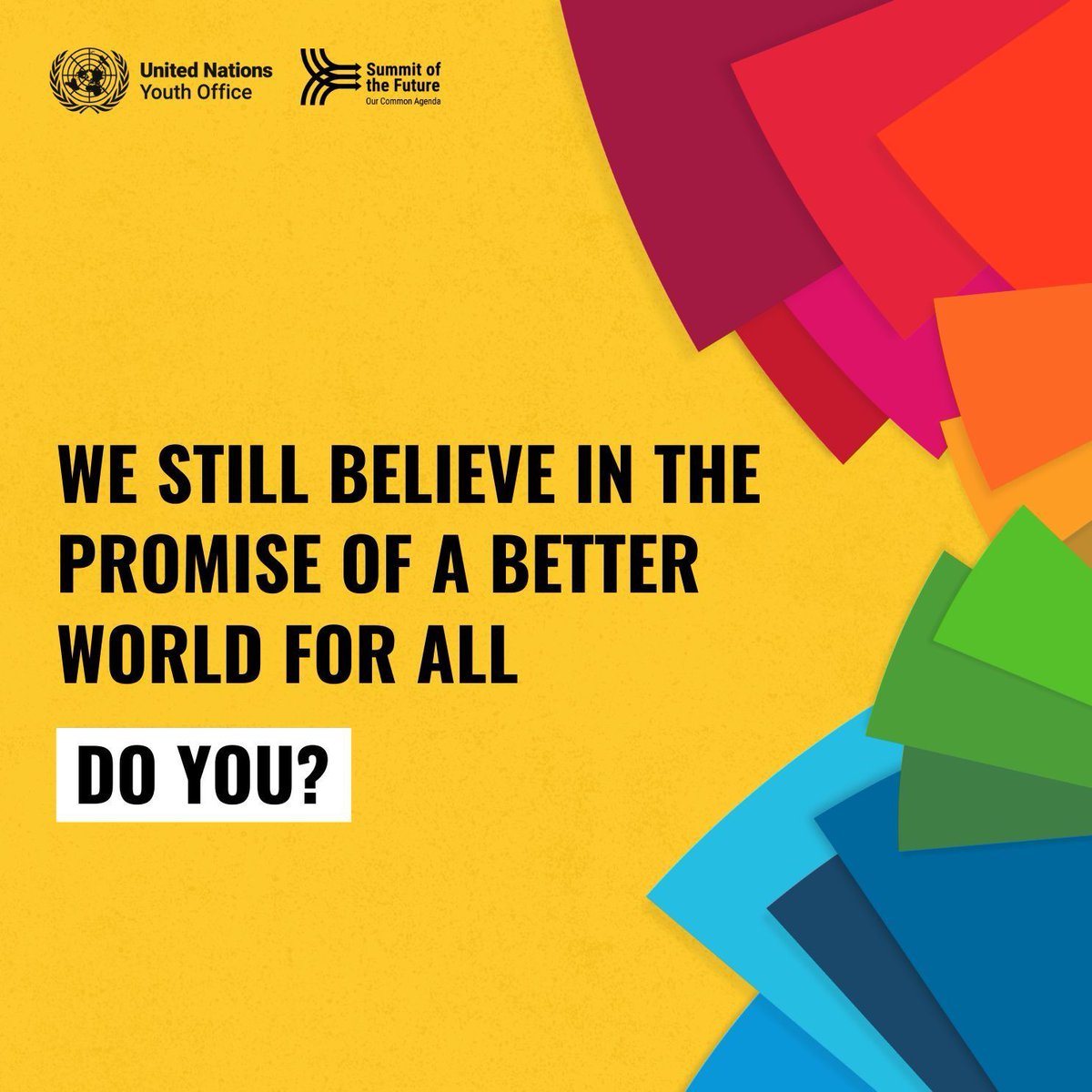 ✉️ Ahead of the Summit of the Future, @UNYouthAffairs is calling on young people & allies to unite for urgent, inclusive change. 

It's time to let #YouthLead the way to #OurCommonFuture 💪

#ActNow! Sign the open letter ✍️ buff.ly/3y2GMmU