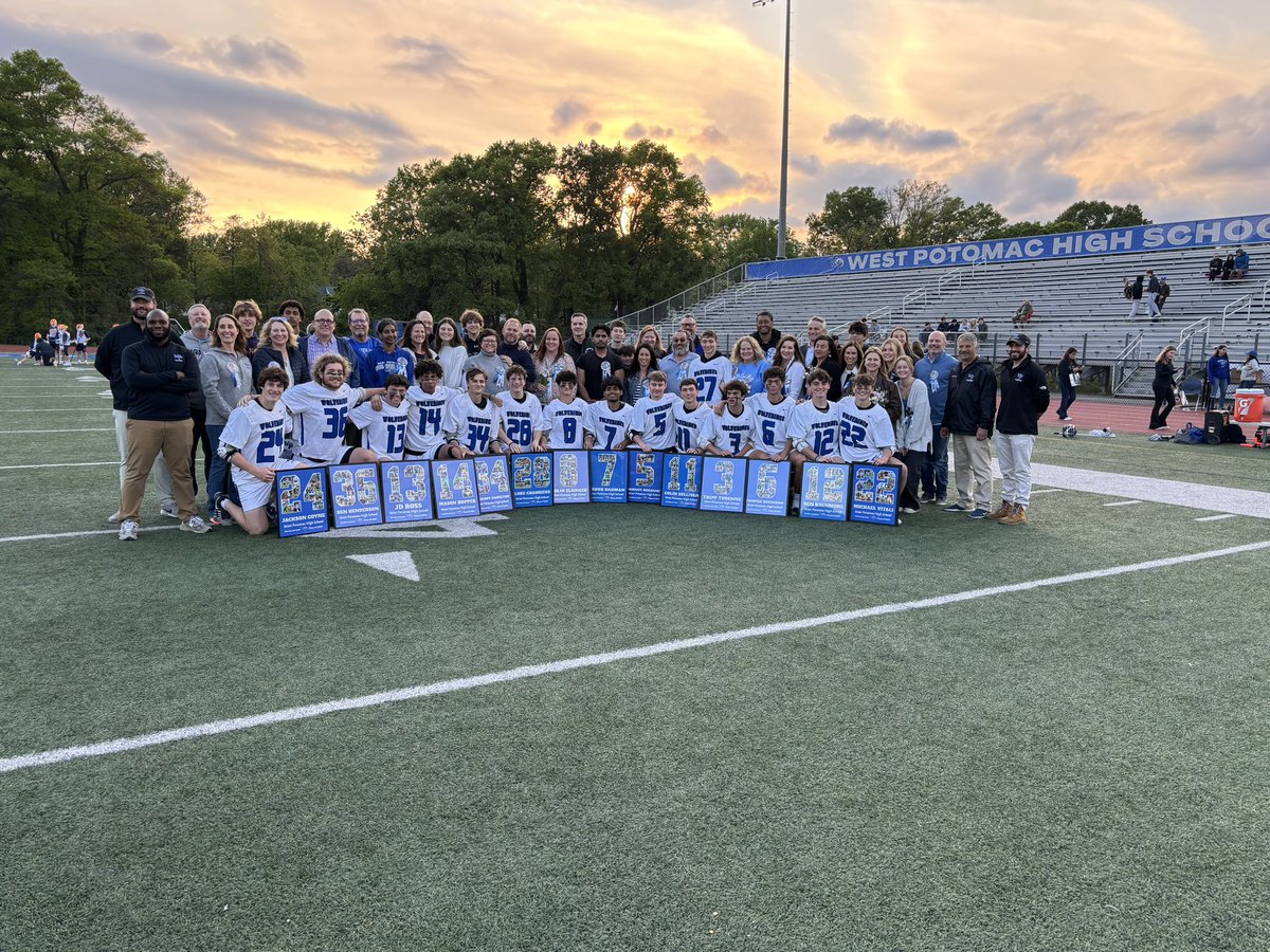 Congratulations to our seniors on our Boys Lacrosse team!! Thank you for all you have done for our program!! @westpoboosters @theWPboard