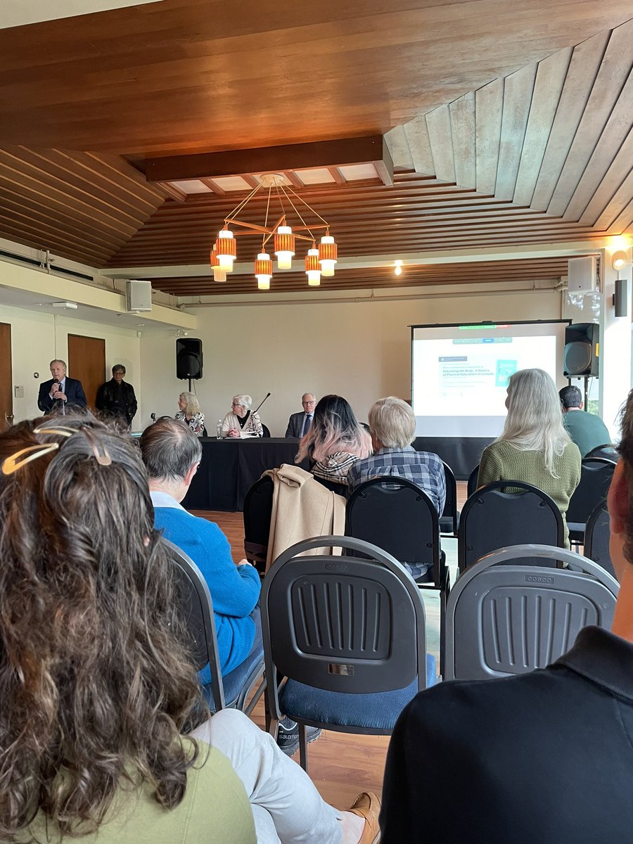 Book launch - Educating the Body Body: A History of Physical Education in Canada. Authors Ann Hall, Bruce Kidd & Patricia Vertinsky @UBCKin @UBCEducation @PHEinBC @PHECanada time for critical invigoration