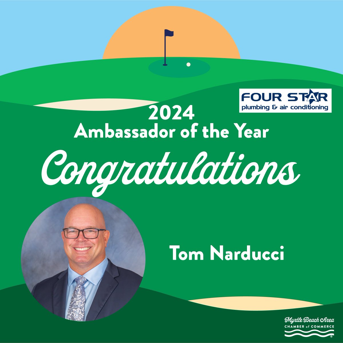 Congratulations to our 2024 Ambassador of the Year presented by Four Star Plumbing &amp; Air Conditioning - TOM NARDUCCI!