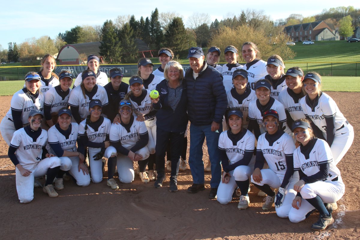 The Westminster softball program registered a PAC sweep over visiting Chatham Thursday afternoon, rallying for a 3-2 win in game one before cruising to an 11-0 (5 inn.) run rule win in game two. The second game win was head coach Jan Reddinger's 700 career victory.  Reddinger is…