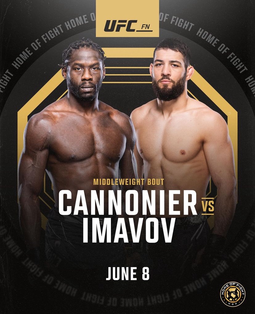 Jared Cannonier, 8 Haziran'da #UFCLouisville’de Nassourdine Imavov ile karşılaşacak.

Orta sıklet. 5 raunt. Ana maç.