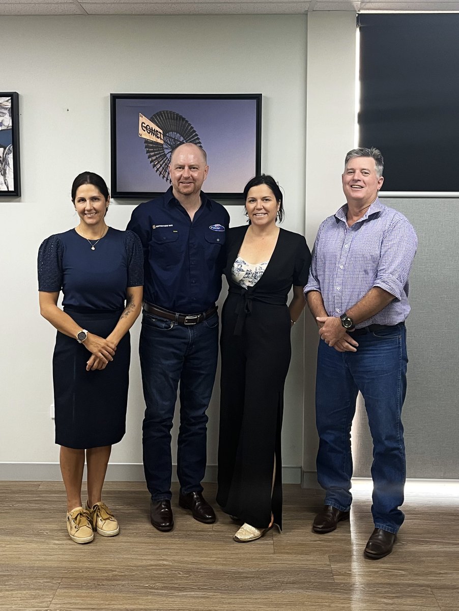 powerlinkqld's tweet photo. Our CopperString 2032 Project Director Tom was thrilled to meet with newly elected Mayors, Kate Peddle, Peta McRae and Janene Fegan from the western link of the #CopperString corridor. #Hughenden, #JuliaCreek and #MountIsa are important town centres for the #project, and we look forward to continued collaboration as we progress towards breaking ground in Hughenden mid this year.
#copperstring #copperstring2032 #northqueensland #FlindersShireCouncil @McKinlayShire @MountIsaCouncil
