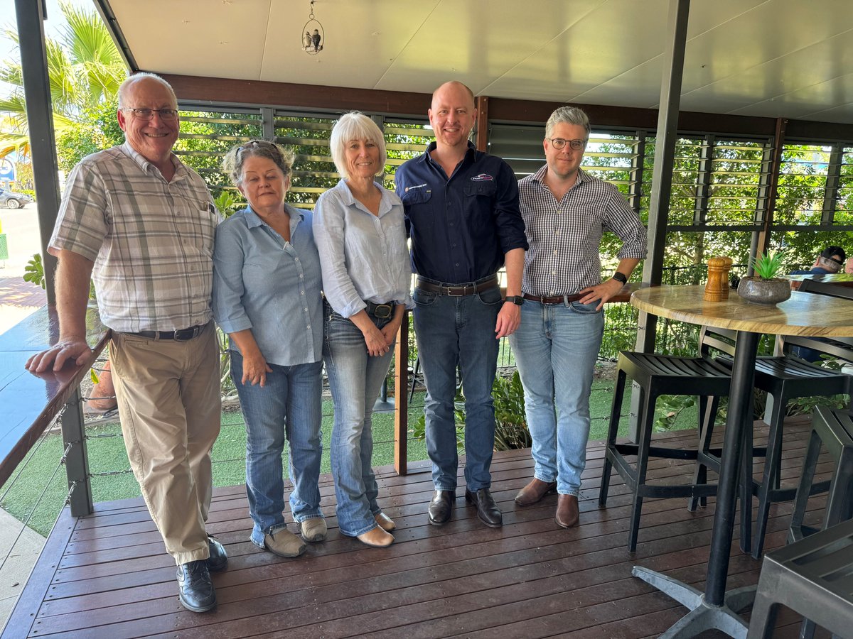 powerlinkqld's tweet photo. Our CopperString 2032 Project Director Tom was thrilled to meet with newly elected Mayors, Kate Peddle, Peta McRae and Janene Fegan from the western link of the #CopperString corridor. #Hughenden, #JuliaCreek and #MountIsa are important town centres for the #project, and we look forward to continued collaboration as we progress towards breaking ground in Hughenden mid this year.
#copperstring #copperstring2032 #northqueensland #FlindersShireCouncil @McKinlayShire @MountIsaCouncil
