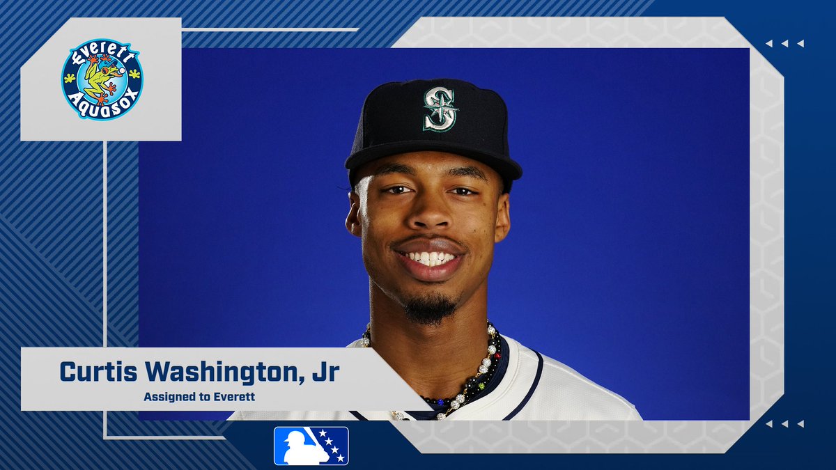 AquaSox Transaction: Outfielder Curtis Washington Jr (@swaggyc5) has been added to the roster. He was drafted by the Mariners in 2022 out of Purdue and spent last season at Modesto. He has appeared in two games this season for Tacoma.