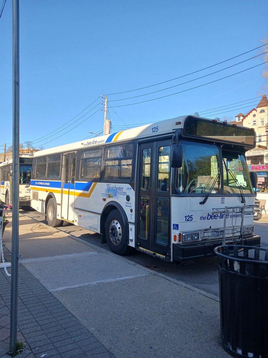 A couple of Bee-Line PTLA Enterprise Orion V @ Peekskill Railroad Station.