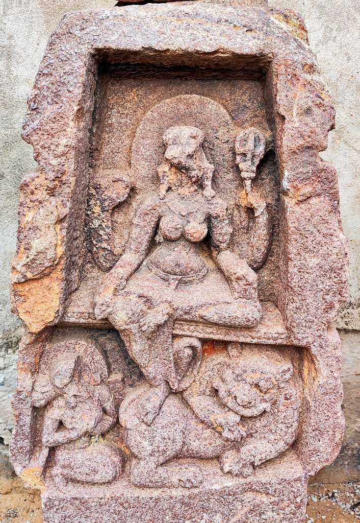 A beautiful displaced image of Ma Durga kept in the 10th century Bateswara Mahadev temple complex, Palur, Ganjam, Odisha the famous ancient port on Kalinga Sea.