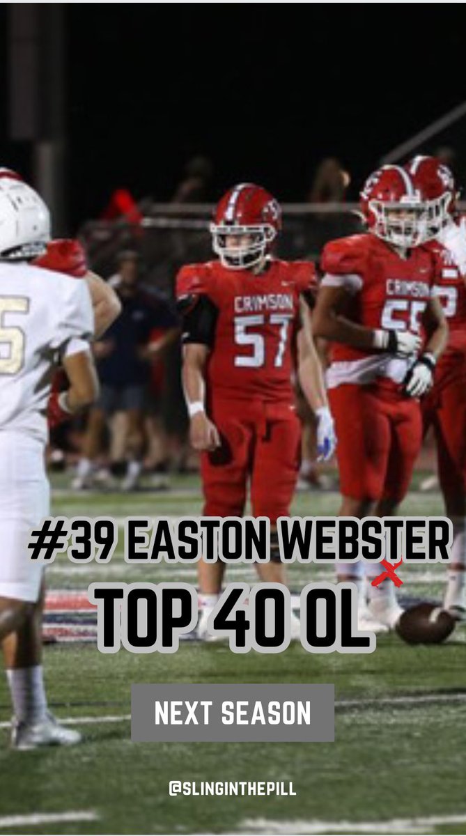 OL | NUMBER 39: #eastonwebster out of @CCHSfbStampede