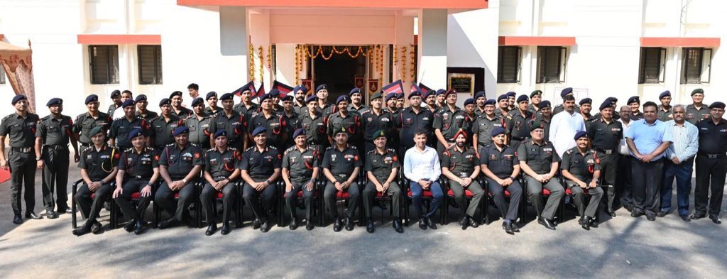 🎉 **Inaugural Event** Welfare of Men. GOC #TelanganaAndhraSubArea dedicated new 300-men OTM accommodation at #ArmyOrdnanceCorps Centre, #Secunderabad on 25 April. This initiative is part of ongoing efforts to improve habitat & living standards. #SouthernComd #Agniveer