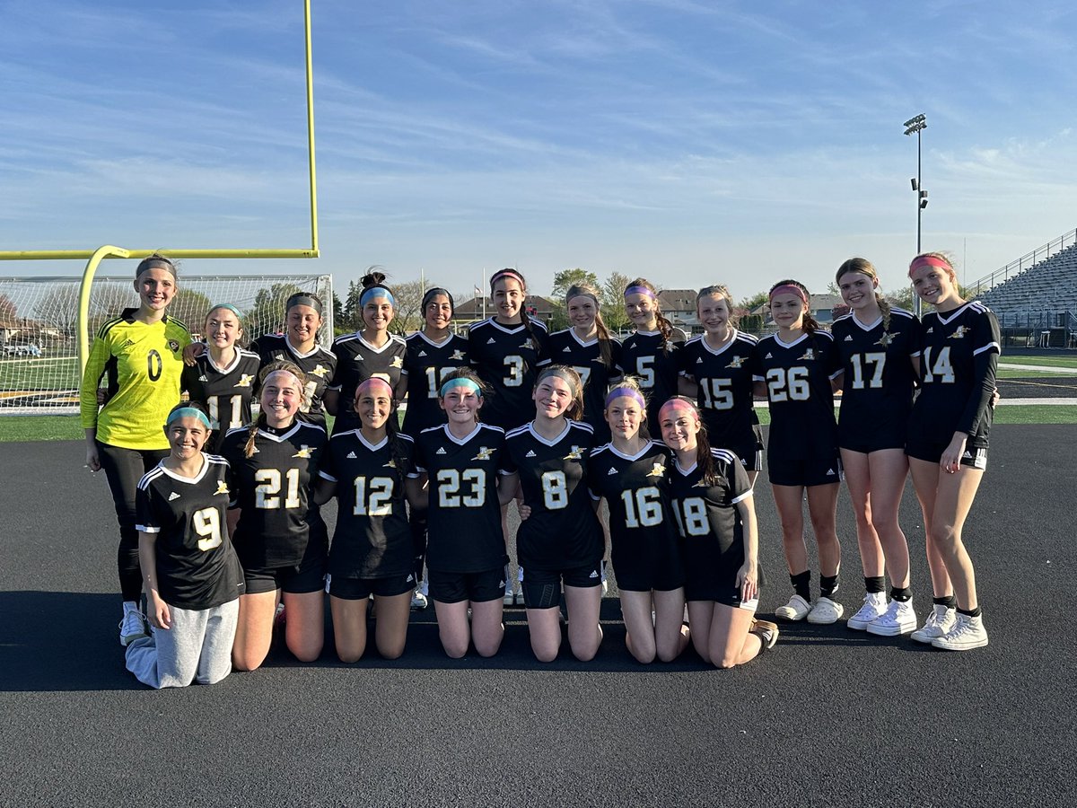 The <a href="/AndrewHS_d230/">Victor J. Andrew High School</a> JV 1 team defeated Stagg 8-0 today. These girls are now 7-1. Go bolts 💛🖤⚡️⚽️🙌🏼