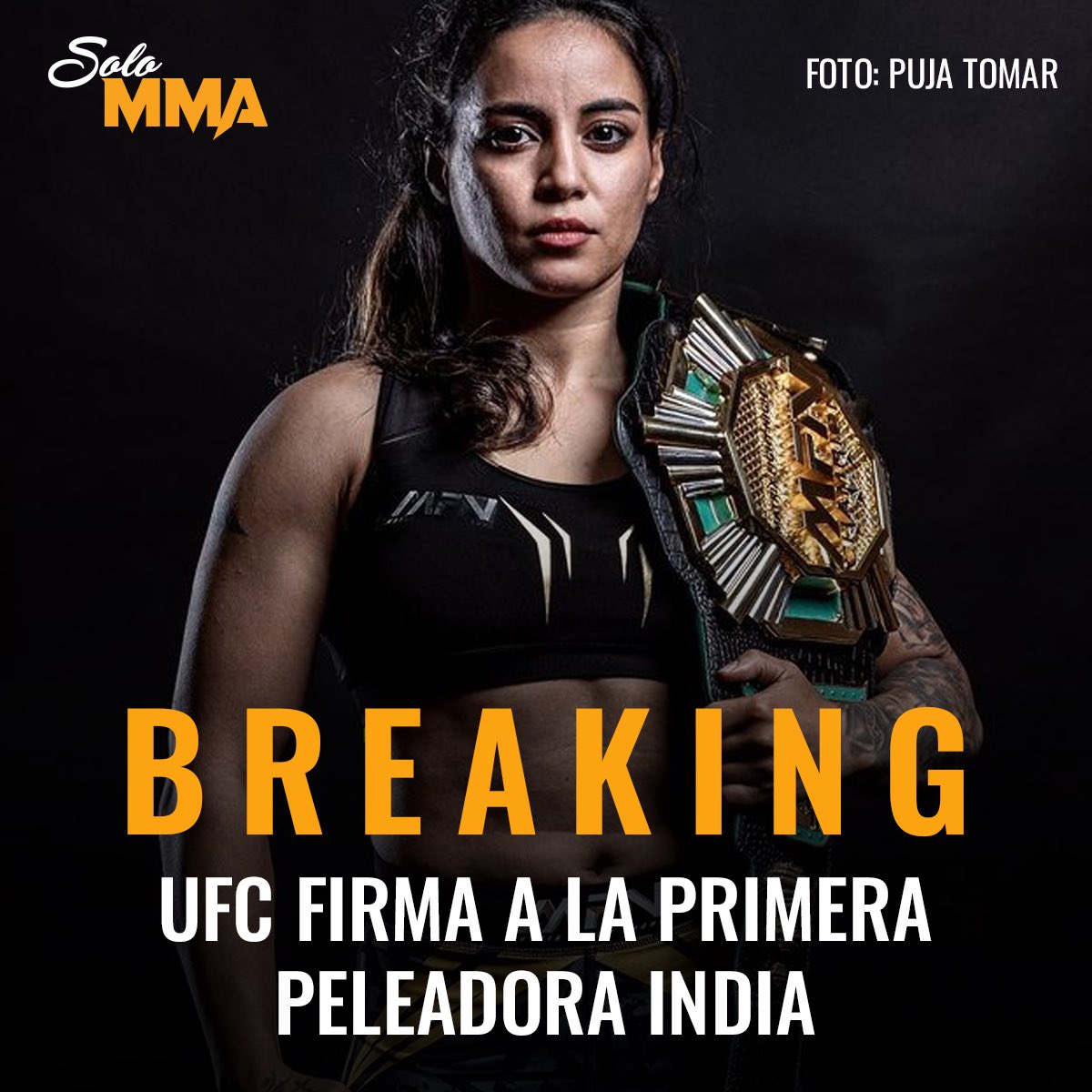 🔥🔥 UFC firma a Puja Tomar, primera peleadora India en la empresa, campeona de la empresa MFN, tiene un récord de 8-4 y cuenta con una racha de 4 victorias al hilo.

Tomar hará su debut ante Rayanne Amanda en #UFCLouisville el 8 de junio en las 115 lbs.
